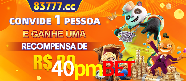 Banner institucional da 40pmbet sobre parceria de marcas e criação de uma marca de excelência, apresentando os mascotes de jogos populares como o Fortune Tiger.