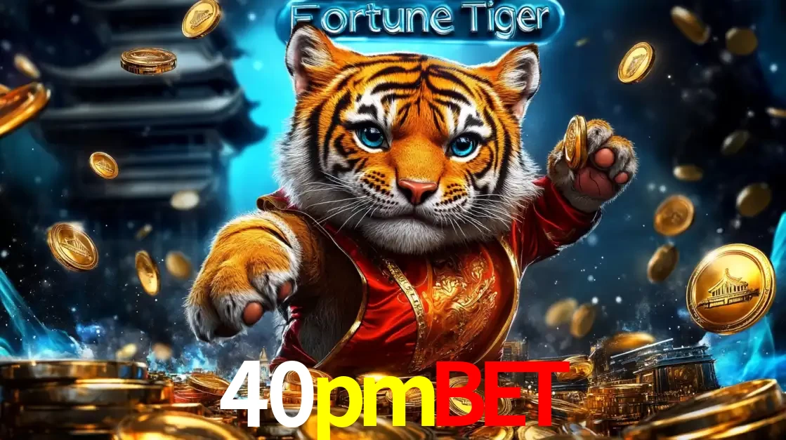 Imagem promocional do jogo de slot Fortune Tiger, com um tigre majestoso em traje tradicional cercado por uma fortuna em moedas de ouro, disponível agora no cassino 40pmbet.
