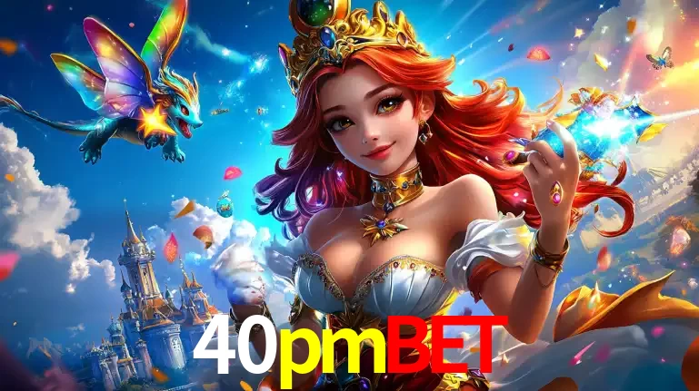 A princesa de um reino de fantasia mágico, com seu pequeno dragão, apresentando um mundo de prêmios encantados nos jogos de caça-níqueis do cassino 40pmbet.